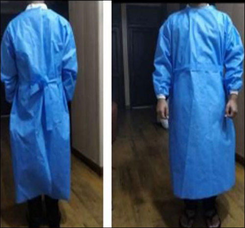 Blue Non Woven Disposable Surgical Gown