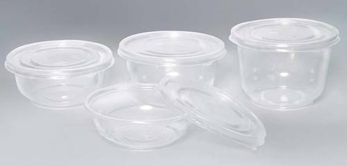 Plastic Disposable Round Containers With Lid