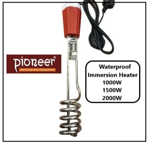 Silver Waterproof Spiral 2 Kilowatt Immersion Water Heater Rod