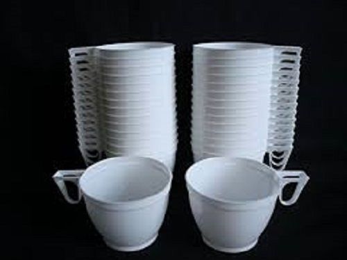 Various Colors Are Available White Plastic Tea Cups