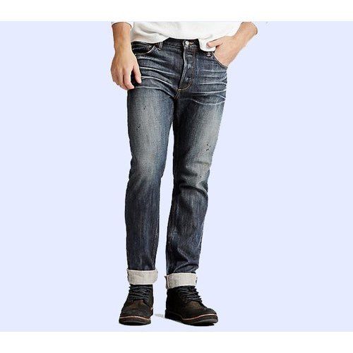 Blue Mens Designer Denim Jeans