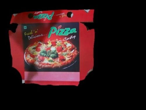 Red Printed Pizza Paper Box