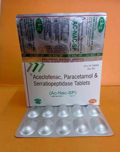 Aceclofenac Paracetamol Serratiopeptidase tablet