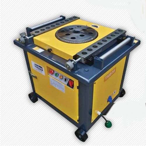 Yellow Electric Bar Bending Machine