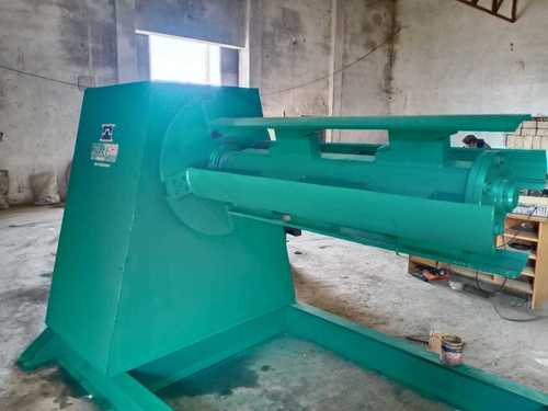 Green Industrial Semi Automatic Decoiler Machine