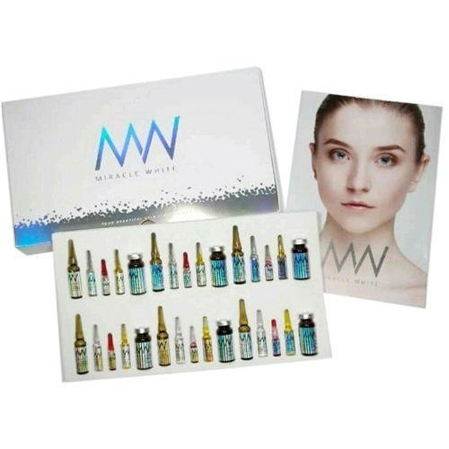 Miracle White Skin Whitening - 9000mg Glutathione Injection | Anti-Aging, Skin Brightening, Blemish-Free, Multi-Vitamins Rich