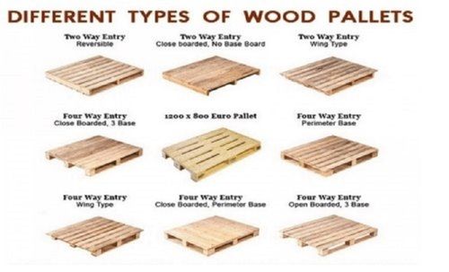 Solid Wood Industrial Pallets