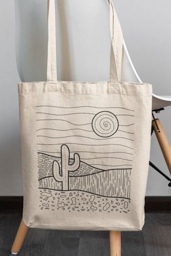 All Printed Pattern Cotton Tote Bags