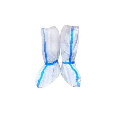 White Triplex Medical Shoe Cover