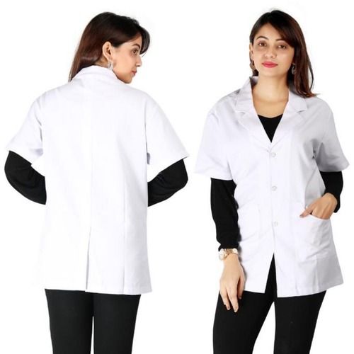 Breathable White Color Women Lab Coats