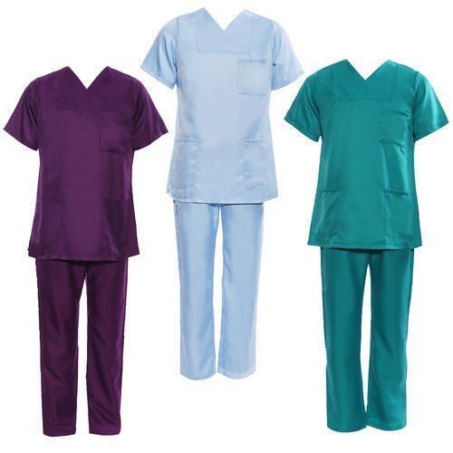 Cotton Half Sleeve Hospital Scrub Suit