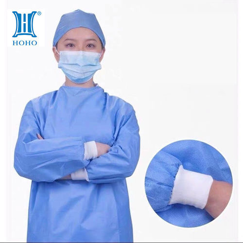 Blue Hoho Medical Isolation Surgical Gown