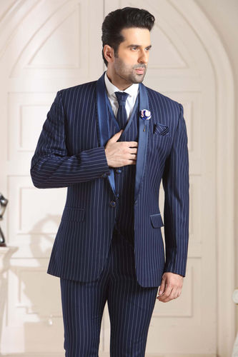 Water Proof Mens Blazer 3 Piece With Suit Blue Lining at Best Price in Pune