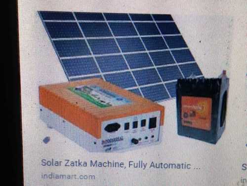 Blue Semi Automatic Solar Zatka Machine