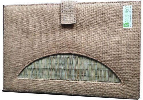 Plain Handmade Jute Promotional File Folder