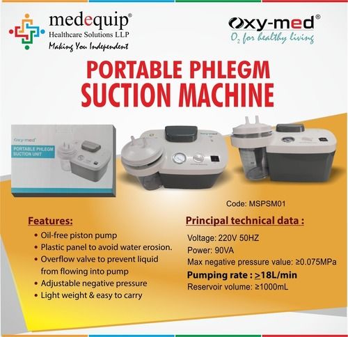 Portable Phlegm Suction Machine Application: Clinic