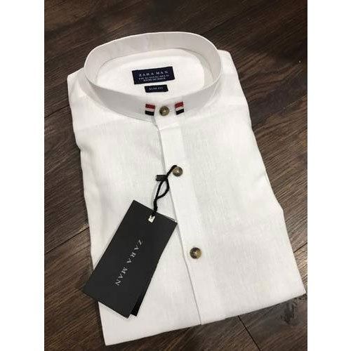 Mens Plain White Shirts