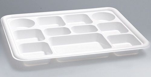 White Color Compartment Tray Size: Various Sizes Are Available