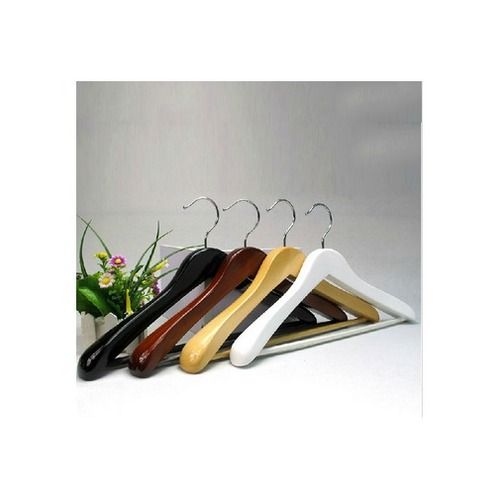 Various Glossy Wooden Garment Hangers