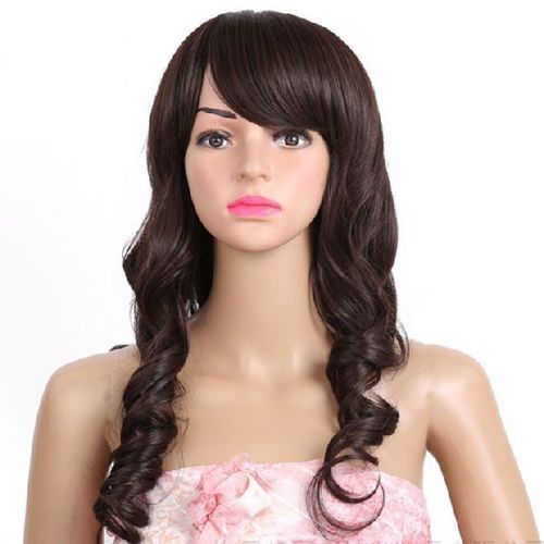 Black Ladies Wavy Hair Wig Length: 10-20 Inch (In)