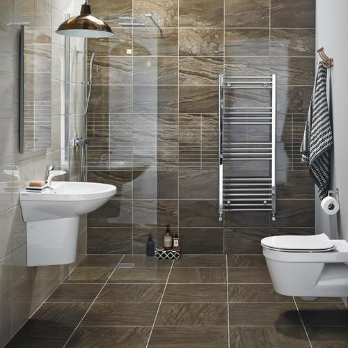 Multi Color Brown Ceramic Bathroom Tiles