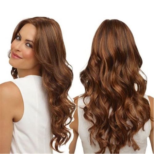 Ladies Light Brown Wig Length: 10-20 Inch (In)