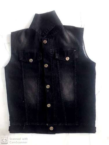Womens Black Denim Waistcoat Biker Crop Jacket Vest Jeans Tops Gilet  Sleeveless Casual | Wish