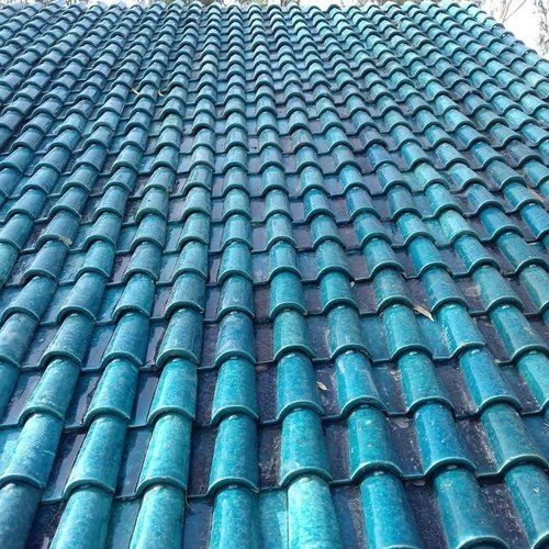 Antibacterial Blue Ceramic Roofing Tiles