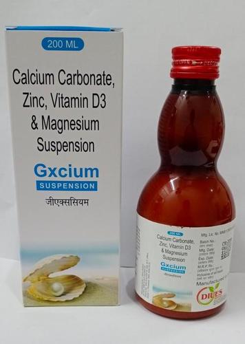 Calcium Carbonate, Zinc, Vitamin D3 & Magnesium Suspension