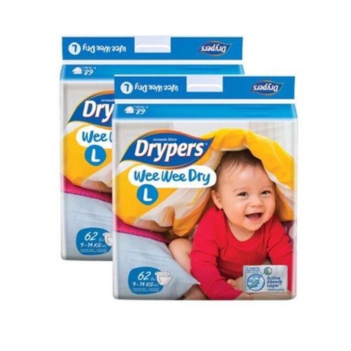 Drypers Wee Wee L Size Disposable Baby Diaper