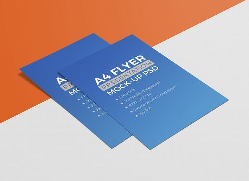 Blue Light Weight A4 Leaflets