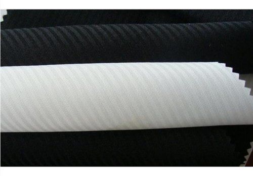 All White And Black Color Herringbone Fabric For Suits And Jackets