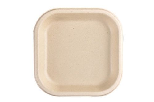 7 Inch Biodegradable Plain Square Plate