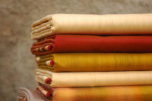 Stain & Wrinkle Resistant Chanderi Dress Material Fabric