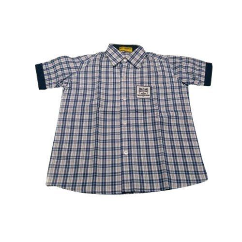 Checkered School Uniform Shirt Age Group: 5-16 Years