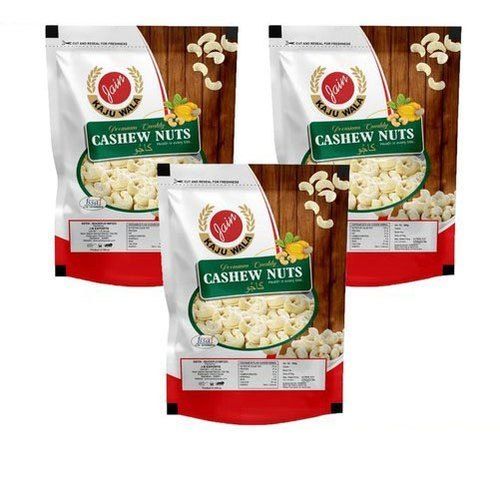 Rich Nutrition Organic Blanched Cashew Nuts - Light Cream Curve Shape | 10kg & 20kg PP & Sachet Bag Packaging