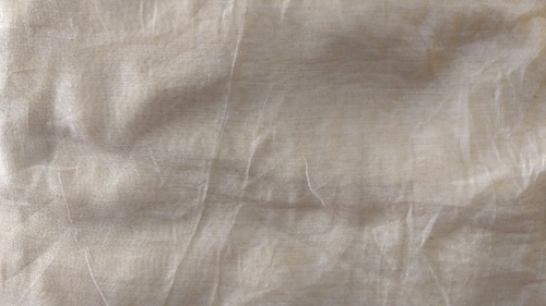 Quick Dry White Party Wear Chanderi Fabric