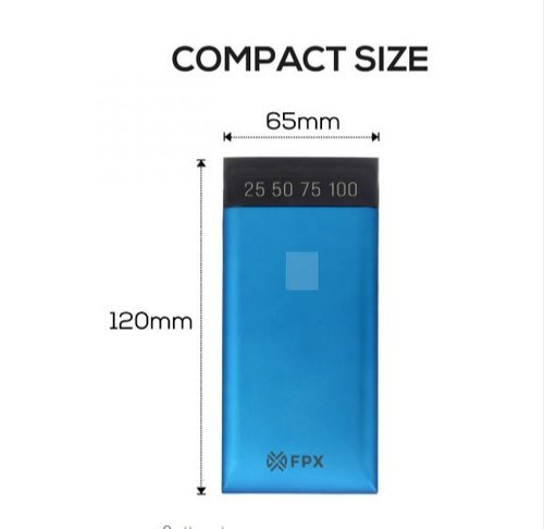 Black & White -Mah Li-Polymer Power Bank Blue