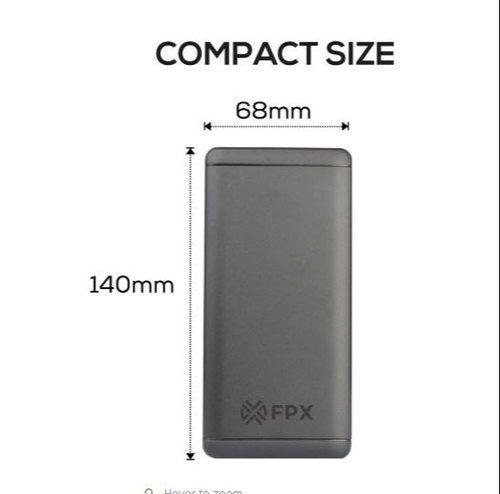 Fpx 10000 -Mah Li-Polymer Power Bank Black Design: Bar