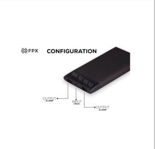 Fpx 5000 -Mah Li-Polymer Power Bank Black Design: Bar