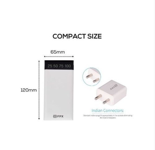 FPX 5000 -mAh Li-Polymer Power Bank White