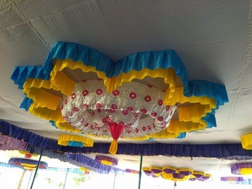 Designer Multicolor Wedding Entry Gate Ceiling Polyester Tent