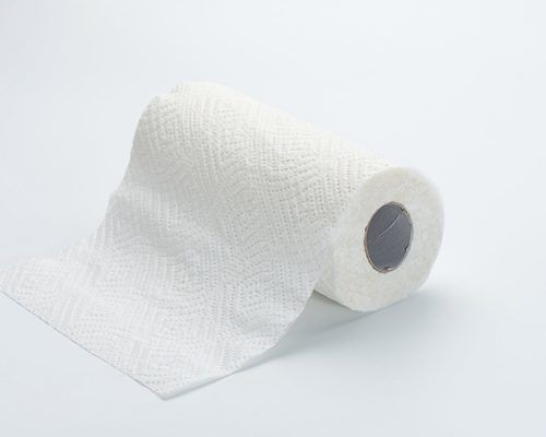 White Embossed Kitchen Paper Towel Roll