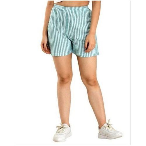 Girls Stripe Printed Shorts