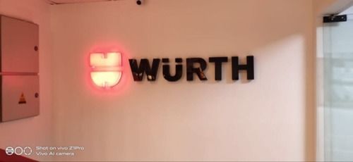 Acrylic Letters With LED And SS Base