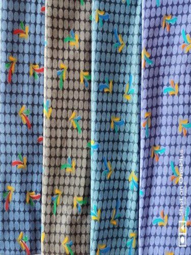 Colourfastness Check And Stripes Printed Nighty Fabric (Mahul Print)