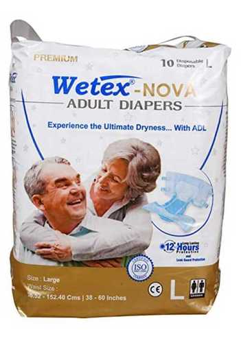 White Disposable Adult Wear Diapers