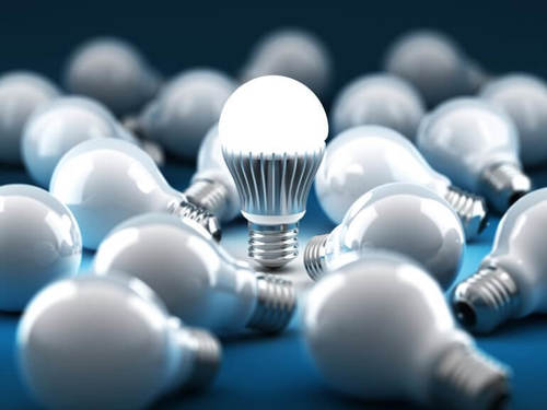 Plastic Led Light White Bulb