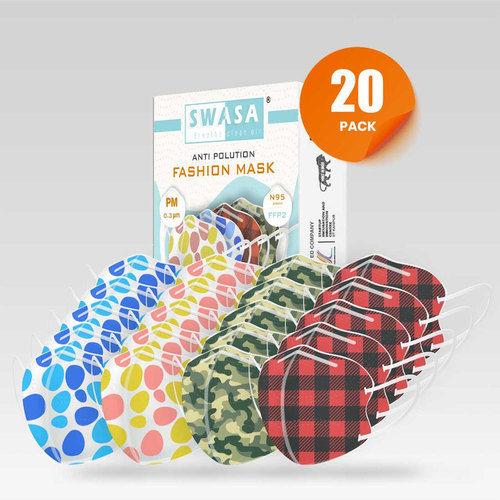 All Swasa N95 Fashion Mask Pack Of 20