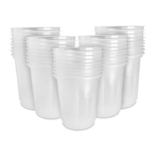 White 250Ml Disposable Plastic Glass